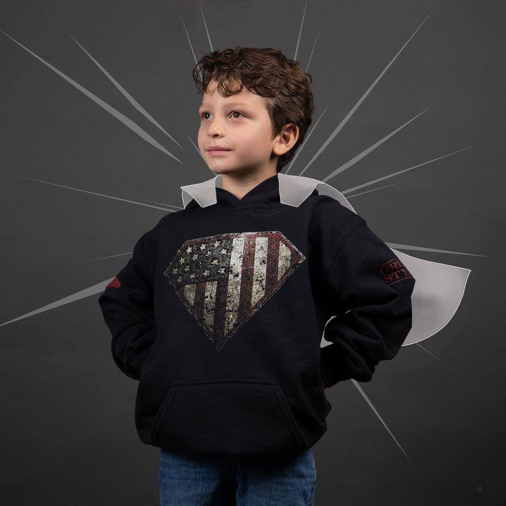 Youth Patriotic Hoodie | Super Patriot – Grunt Style, LLC