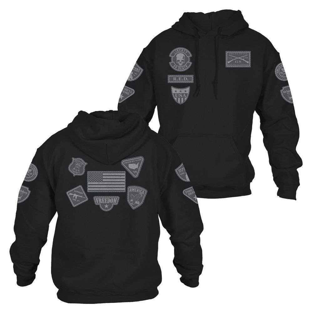 Patriot Patch Hoodie - Black