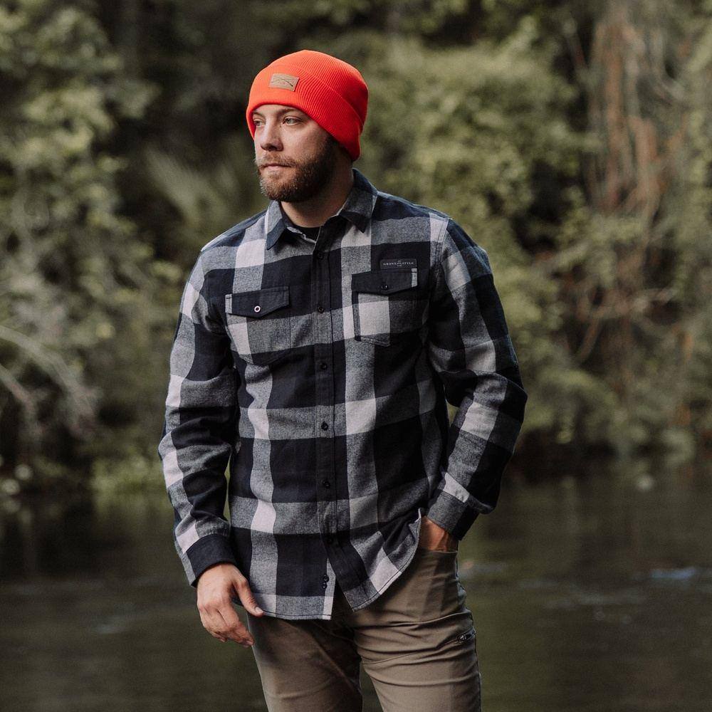 Men's Flannel Shirt  GS Plaid Flannel - Crimson – Grunt Style, LLC