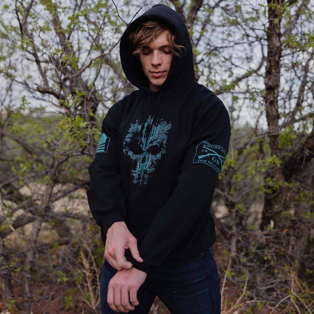 Circuit Skull Hoodie | Men's Sweatshirts – Grunt Style, LLC