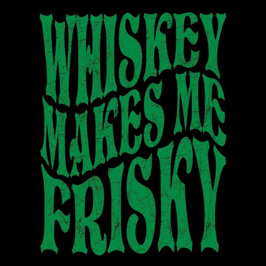 Grunt Style Women's Whiskey Makes Me Frisky Hoodie - Black hoodies