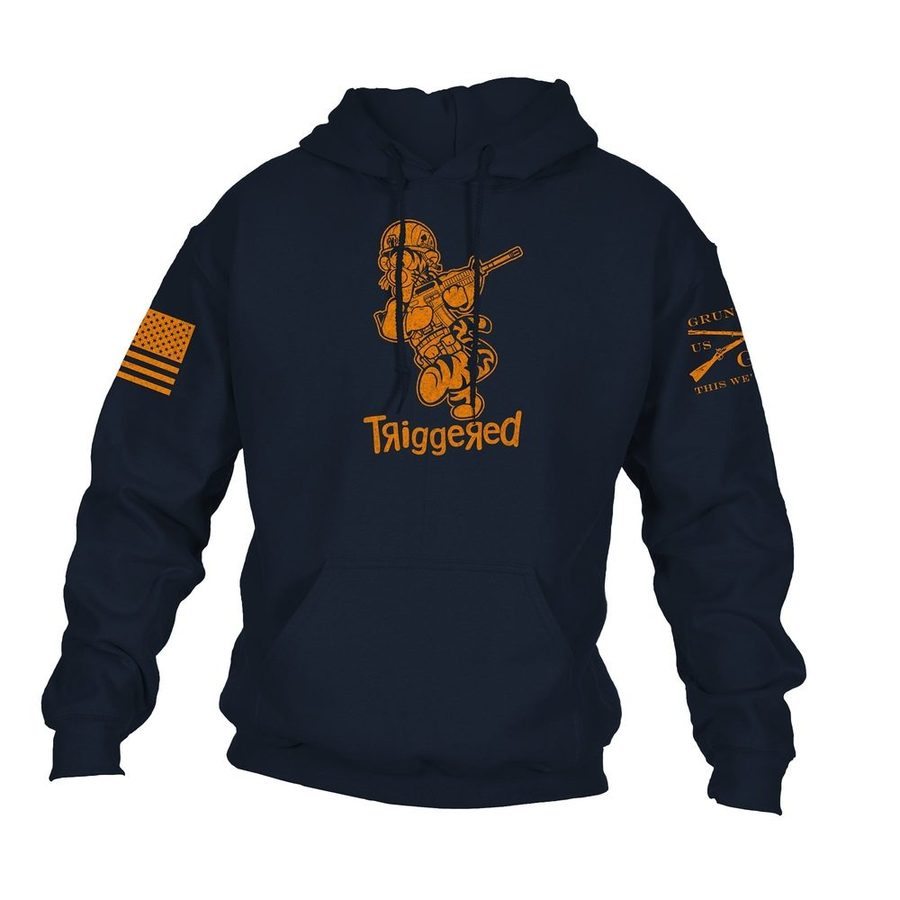 Grunt Style Triggered Hoodie - Navy hoodies