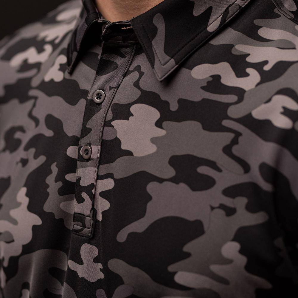 Black Camo - Patriotic Polo Shirt