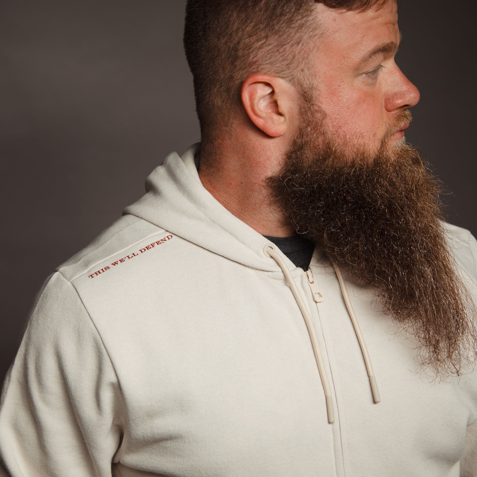 Elite Full-Zip Hoodie - Sand, Military Hoodies for Men  | Grunt Style 