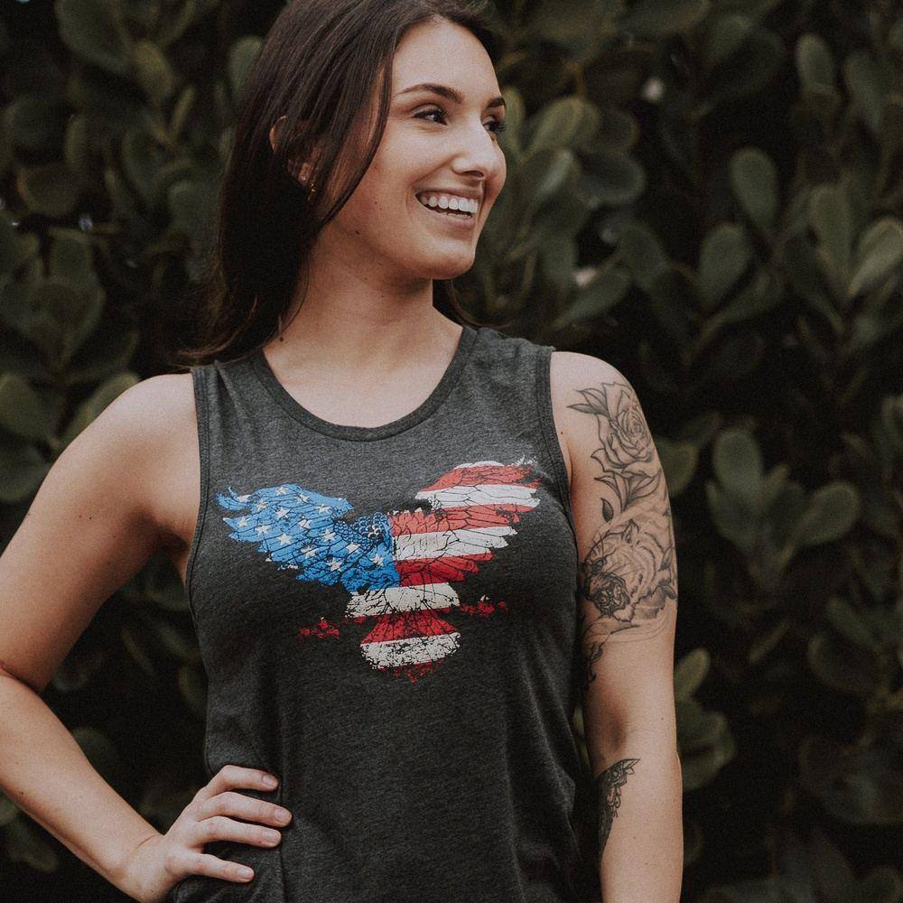 Freagle - Patriotic Tank Top for Women – Grunt Style, LLC