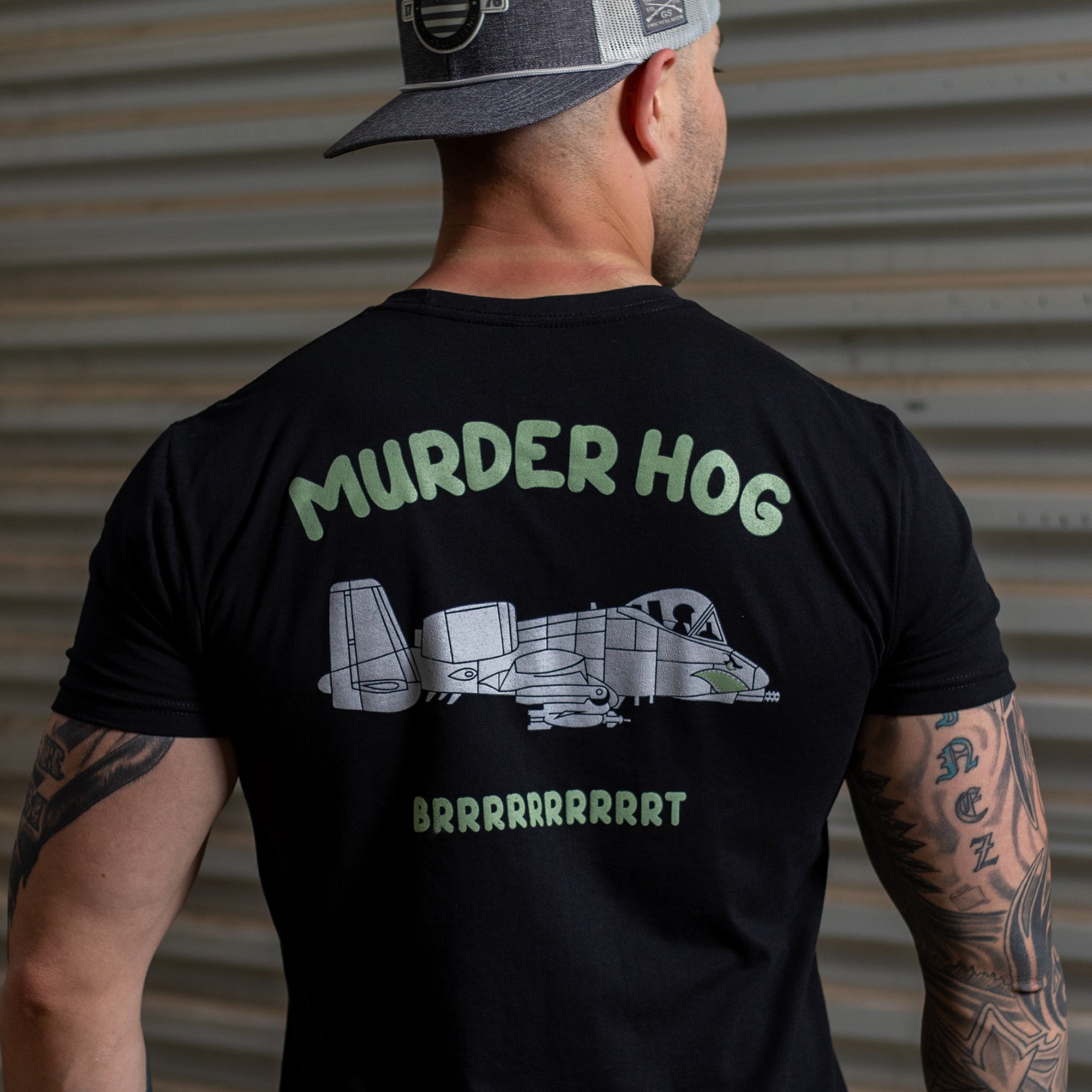 Murder Hog T-Shirt - Black, Military Shirt| Grunt Style 