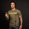 Tinnitus T-Shirt - Military Green "Graphic Tee For Soldiers" | Grunt Style