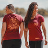 Women's Ethos V-Neck - Red Plum, Self Pride Tee For Ladies | Grunt Style