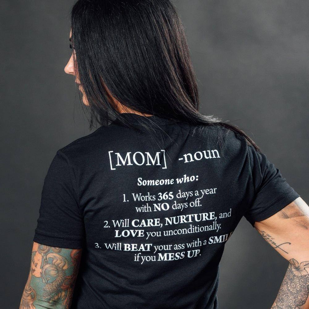 Women's Mom Defined Boyfriend Fit T-Shirt - Black