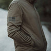 Military Green Waffle Top Men's Jacket