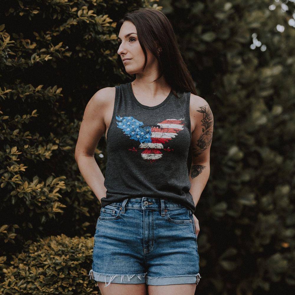 Eagle American Flag Tank Top 