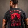 Hell Is Empty T-Shirt - Black, Patriotic Shirt for Veterans | Grunt Style 