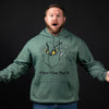 Grinch Grows Hoodie - Heather Forest Green