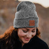 Patriotic Headwear - Heather Black Beanie