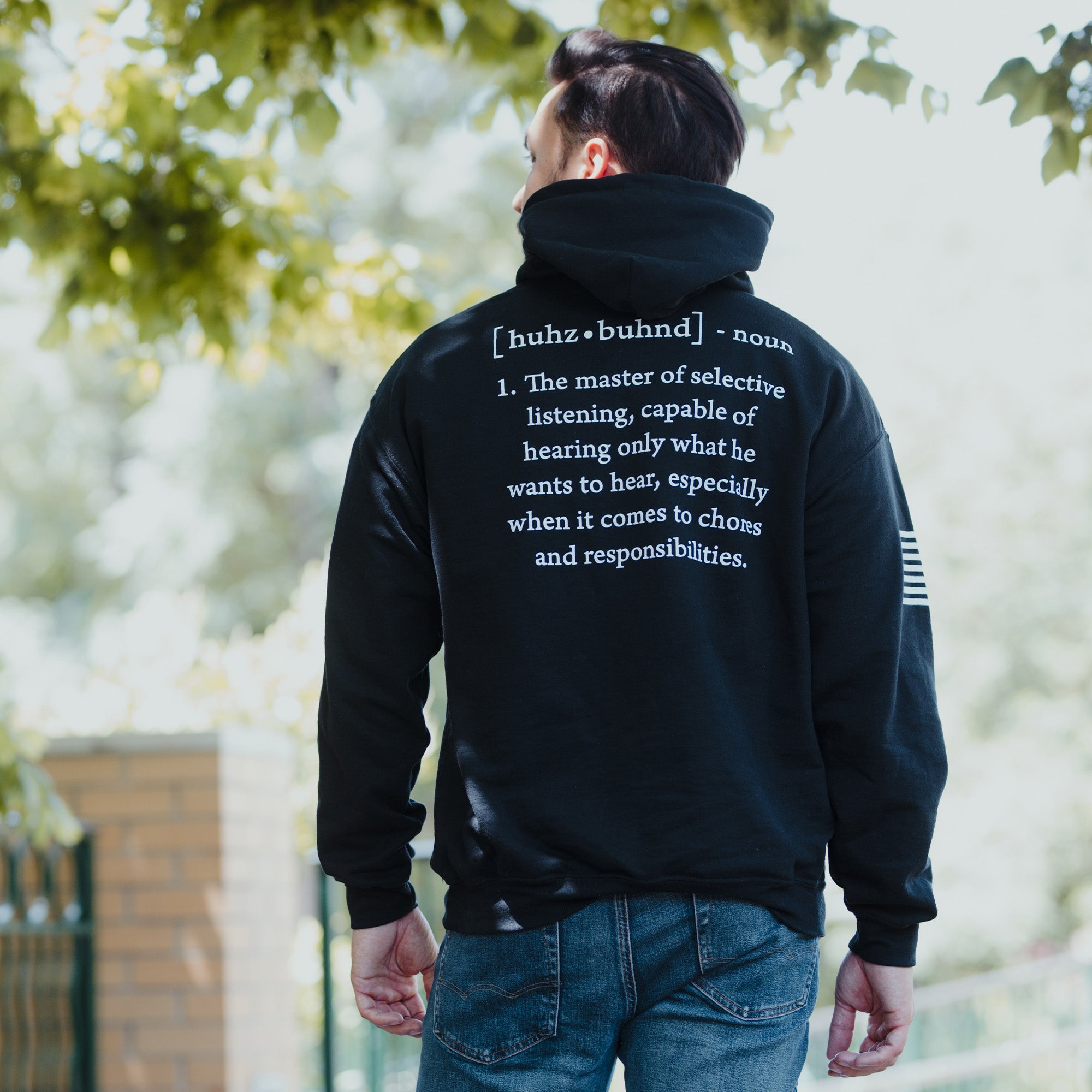 Husband Defined Hoodie - Black Hoodie For Men| Grunt Style 