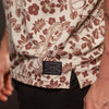 Brown and White Hawaiian Shirt 