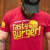 Tasty Burger T-Shirt - Red