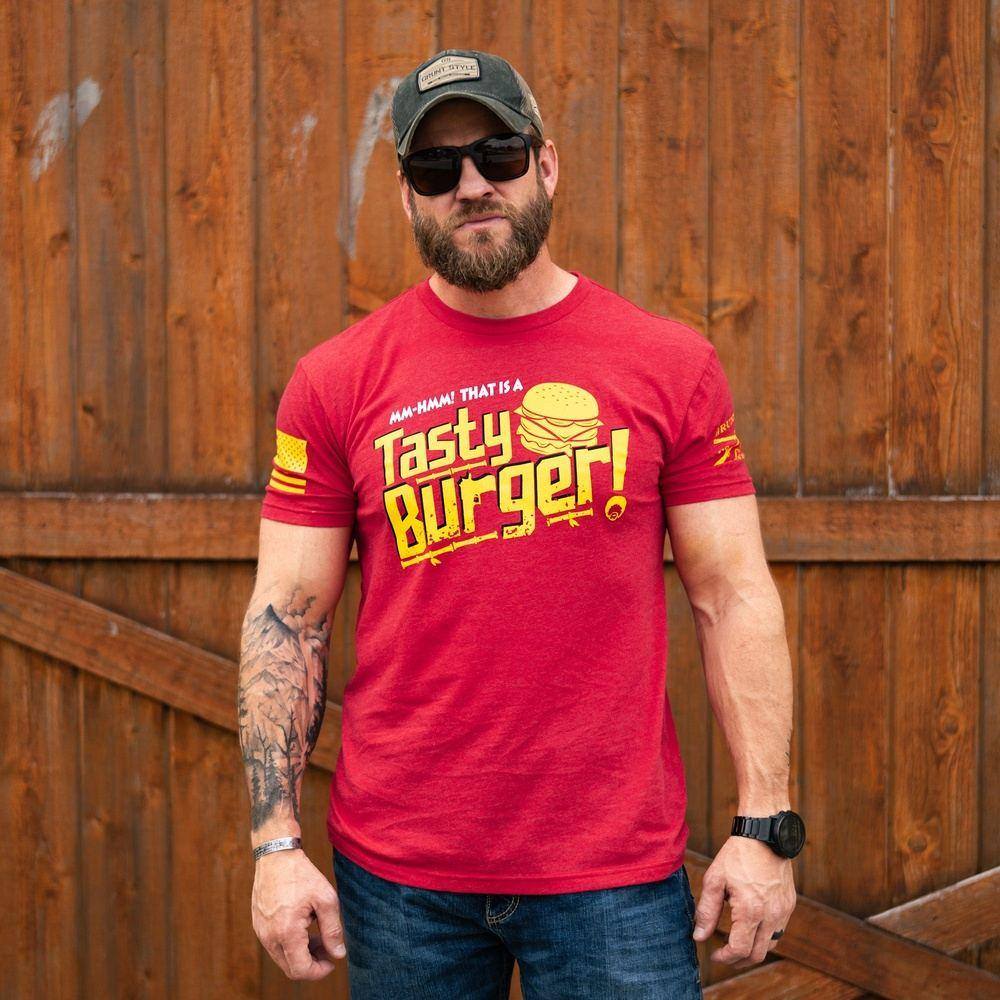 Tasty Burger T-Shirt - Red