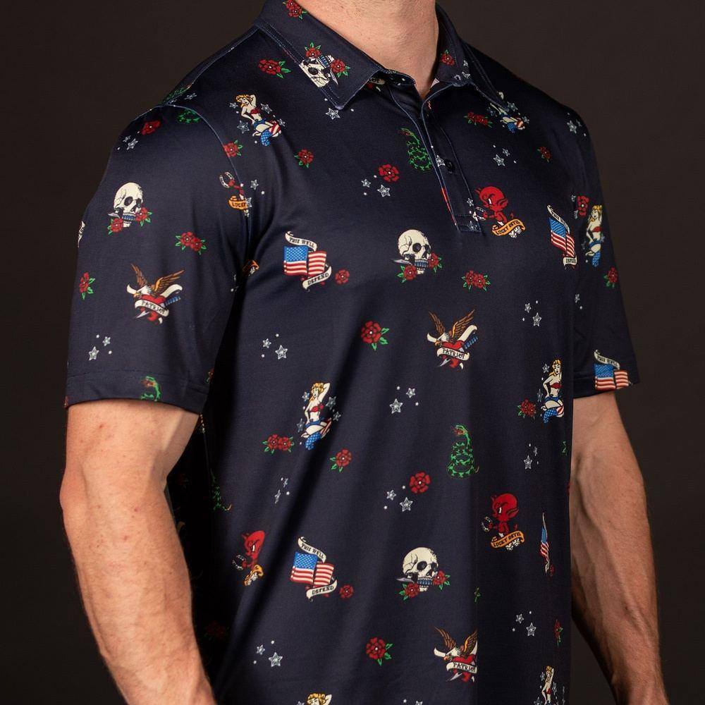 Men's Patriotic Polo Shirt