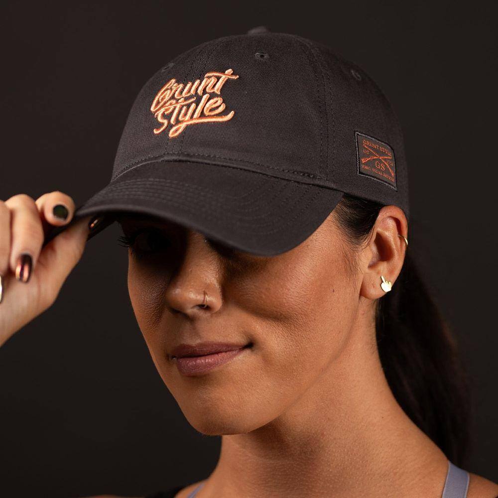 Apricot Crush Script Logo Hat