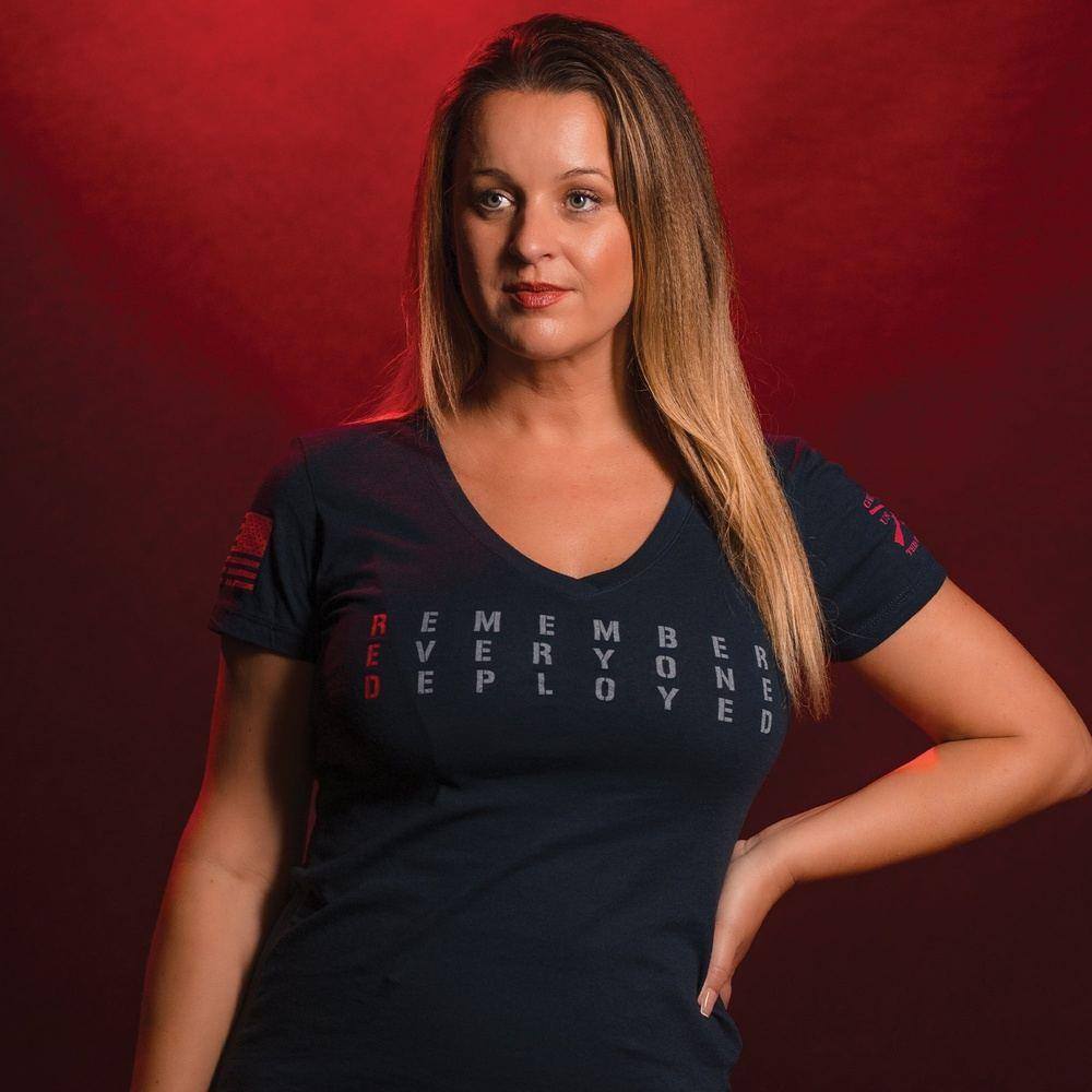 Women's RED Friday V-Neck - Midnight Navy