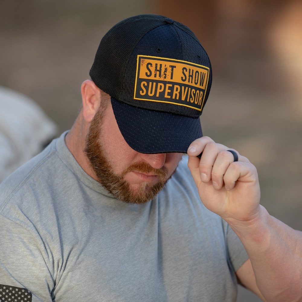 Sh*t Show Supervisor Stretch Fit Hat - Black