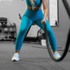 Women's Agility 7/8 High Waisted Leggings - Aqua