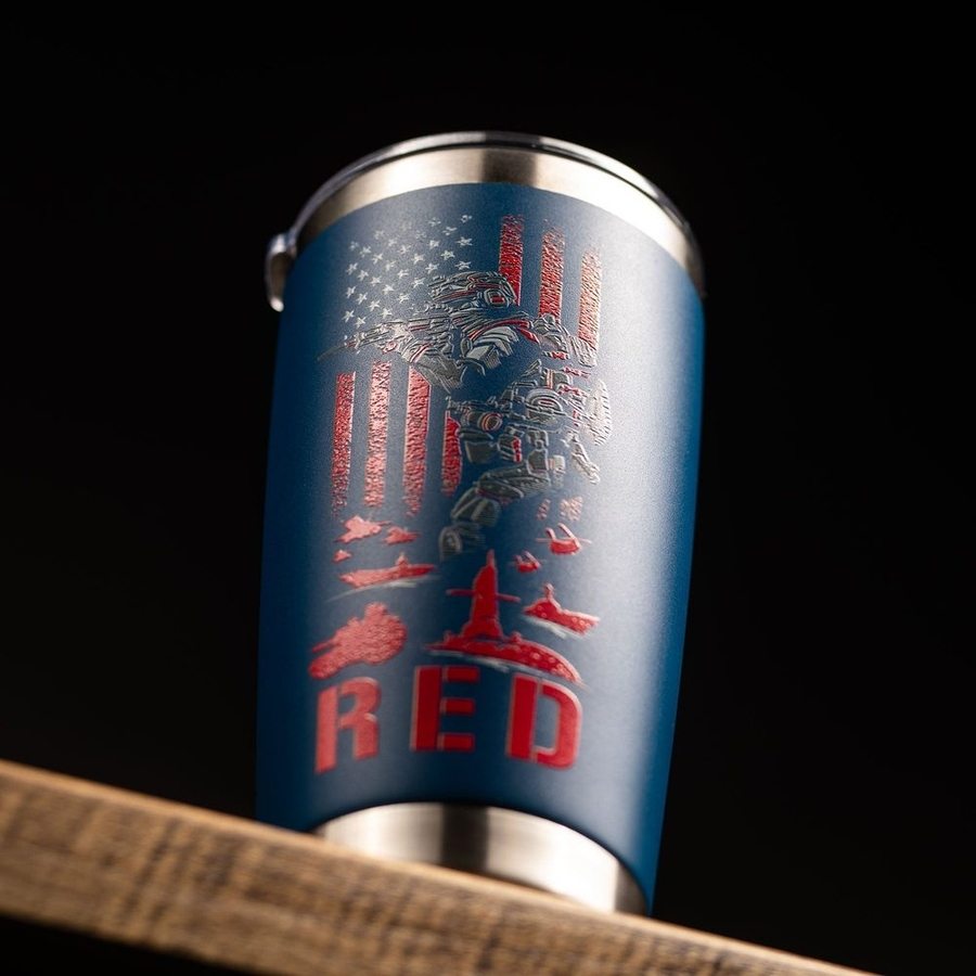 RED Friday 20oz Tumbler - Navy