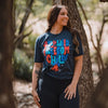 Women's Freedom Child Boyfriend Fit T-Shirt - Midnight Navy