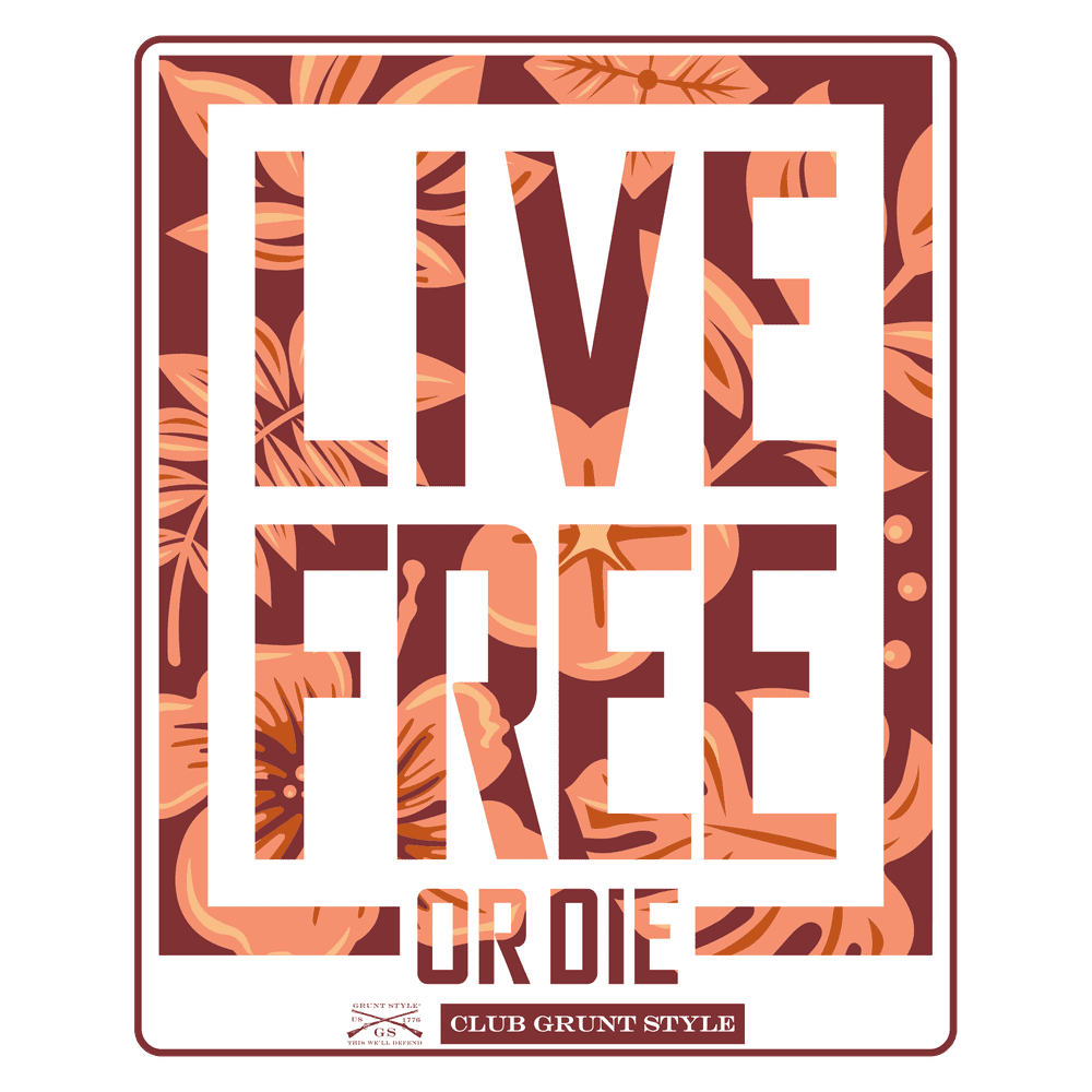 2024 April Club Sticker - Live Free – Grunt Style, LLC