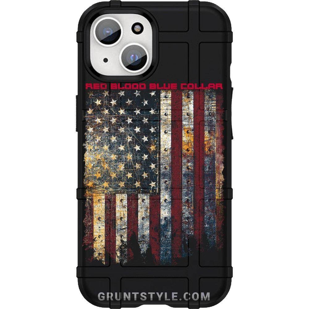 Red Blood Blue Collar Android Apple Phone Cases Grunt Style LLC