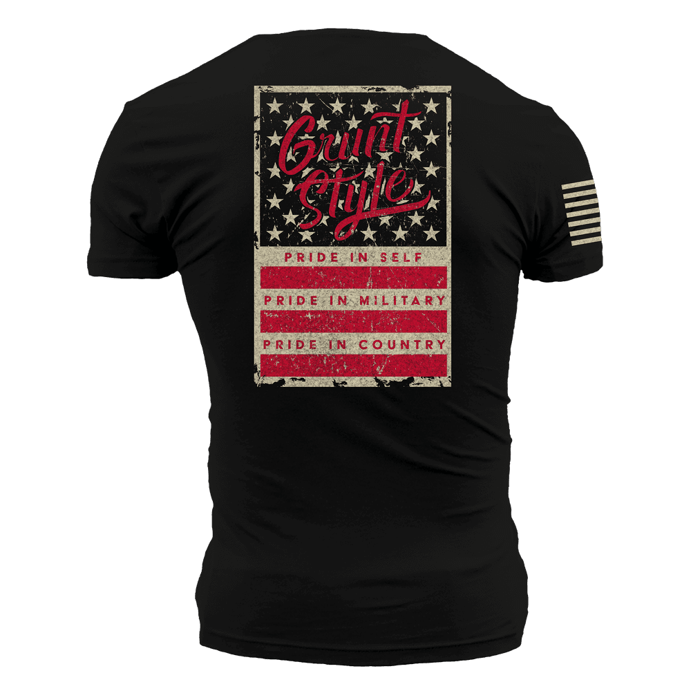 Men's Patriotic T-Shirt - Stars & Bars – Grunt Style, LLC