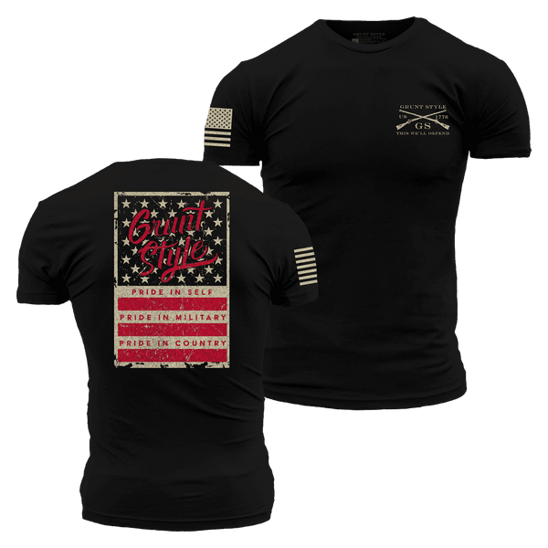 Men's Patriotic T-Shirt - Stars & Bars – Grunt Style, LLC