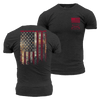 Red Blood Blue Collar Patriotic Shirt 