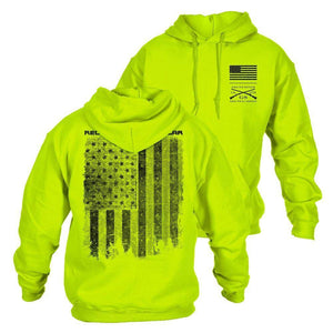 Red Blood Blue Collar™  Hoodie - Safety Green