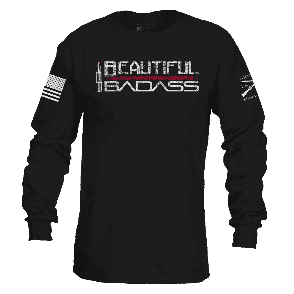 Patriotic Womens Clothing - Beautiful Badass Long Sleeve