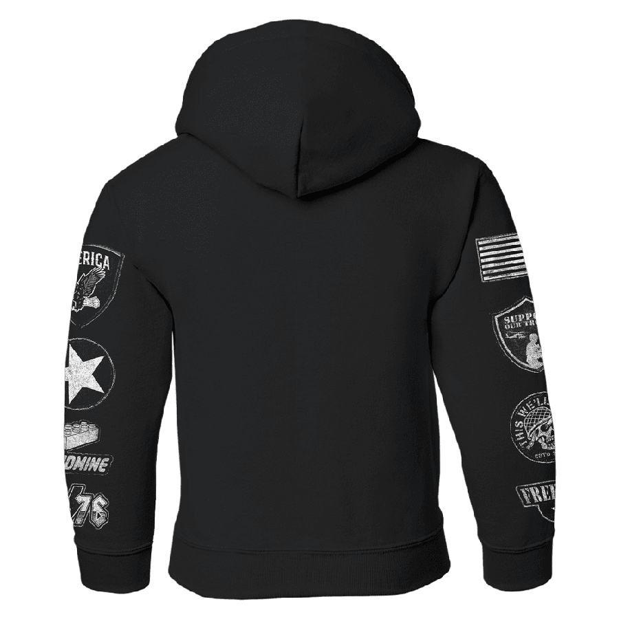 Youth Patriotic Hoodie  - Patch Hoodie 