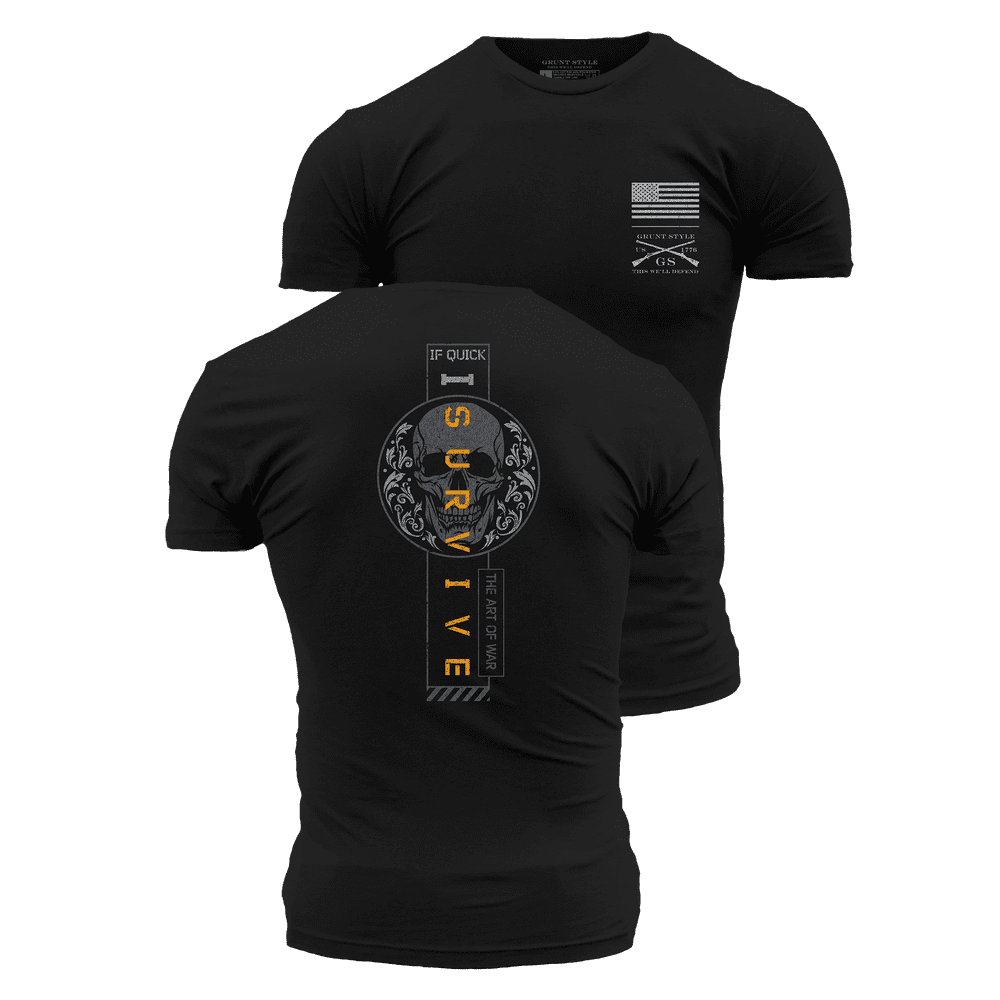 I Survive Gym Shirt - Patriotic Workout Clothes – Grunt Style, LLC