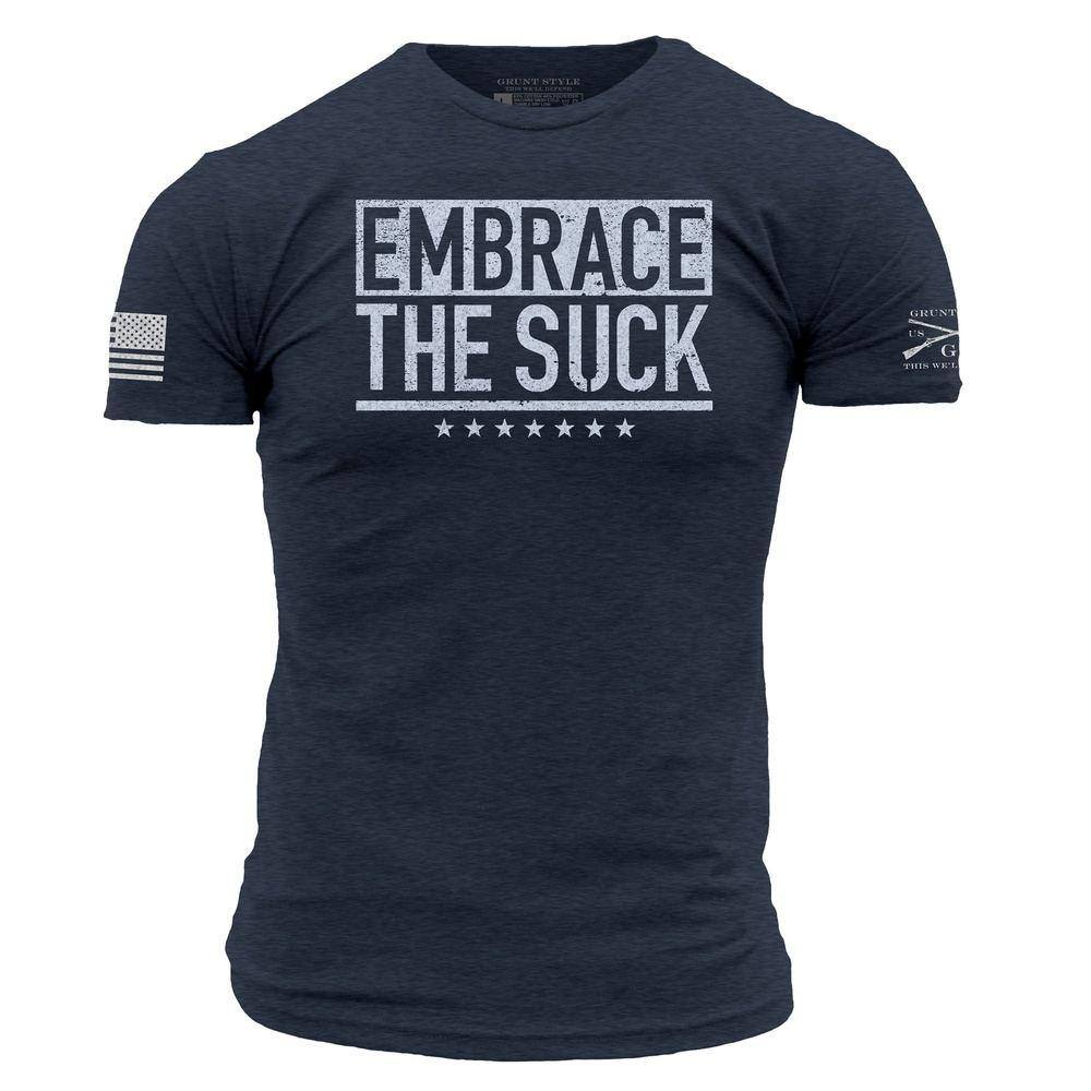 Regular Fit Cotton T-shirt - Blue/Embrace - Men