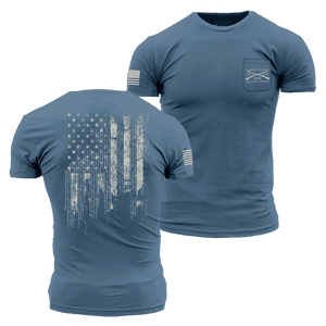 1776 Flag Pocket T-Shirt - Captain's Blue
