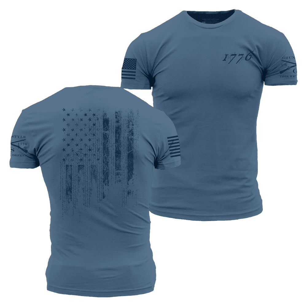 1776 Flag T-Shirt - Captain's Blue – Grunt Style, LLC