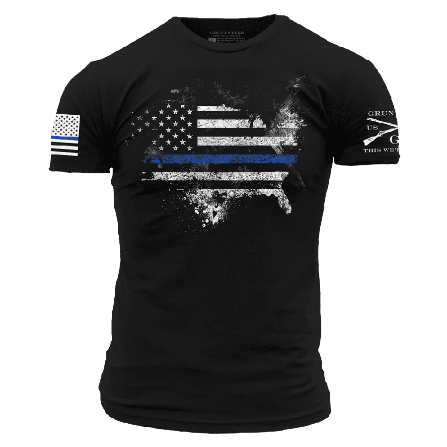 Blue Line Shirt - American Acid T-Shirt – Grunt Style, LLC