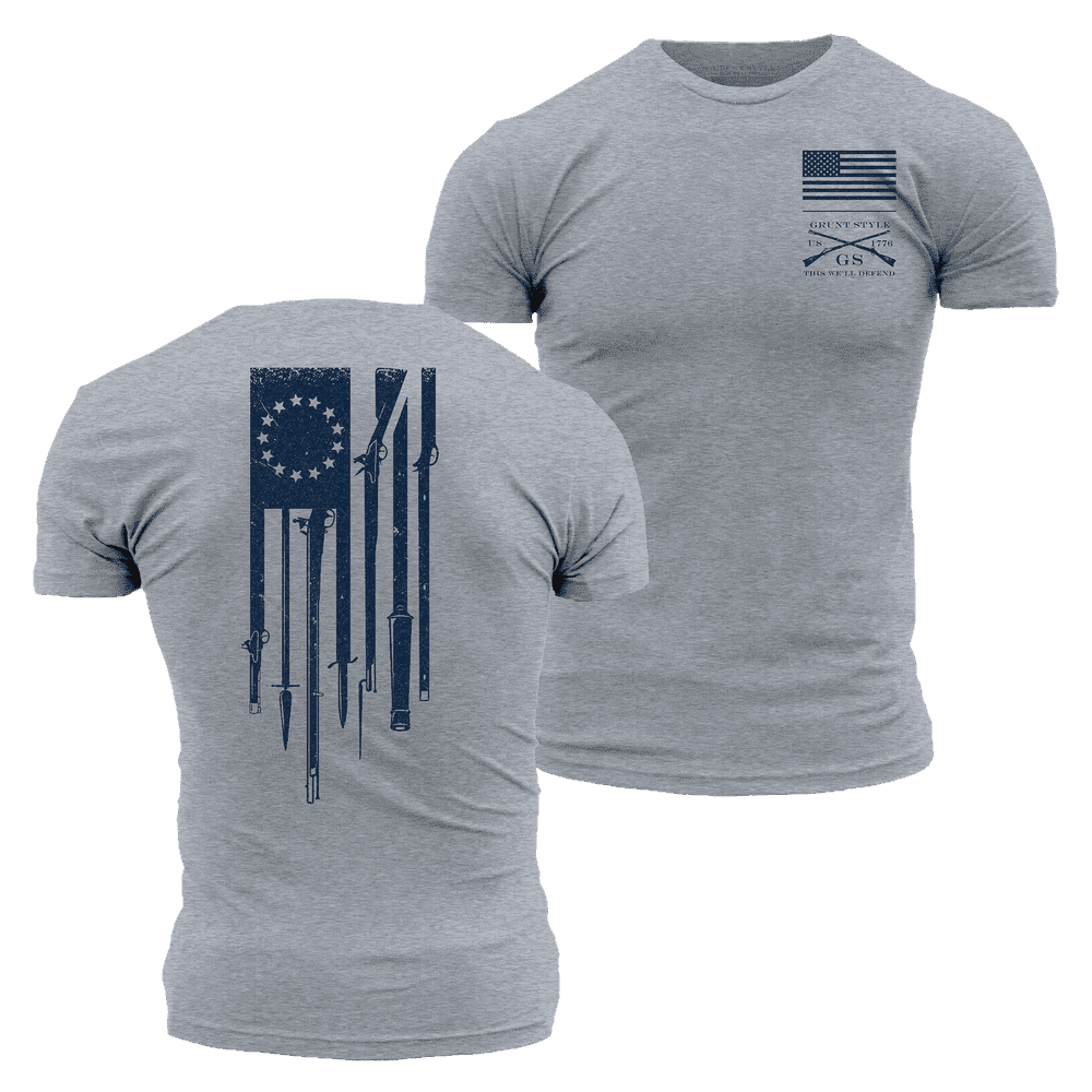 Betsy Ross Rifle Flag Shirt