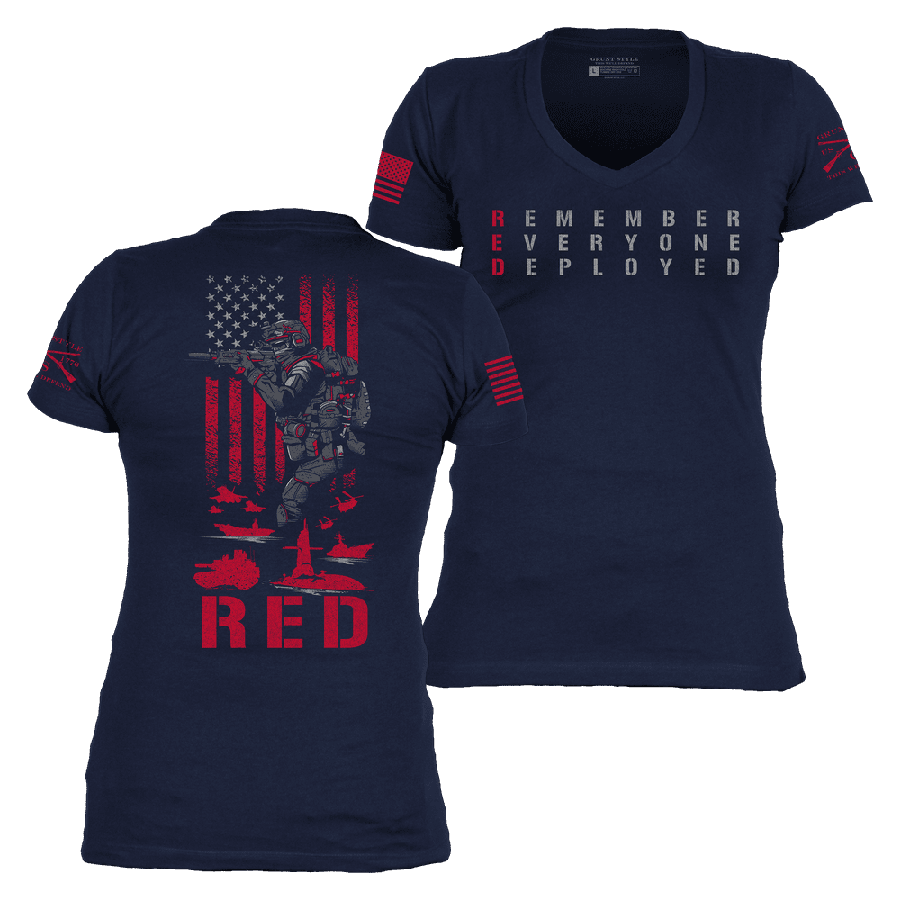 Women's RED Friday V-Neck - Midnight Navy