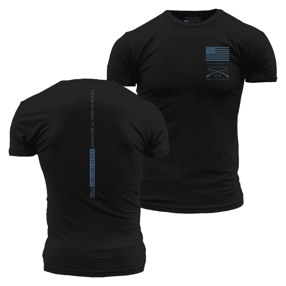 Ethos Backbone T-Shirt - Black