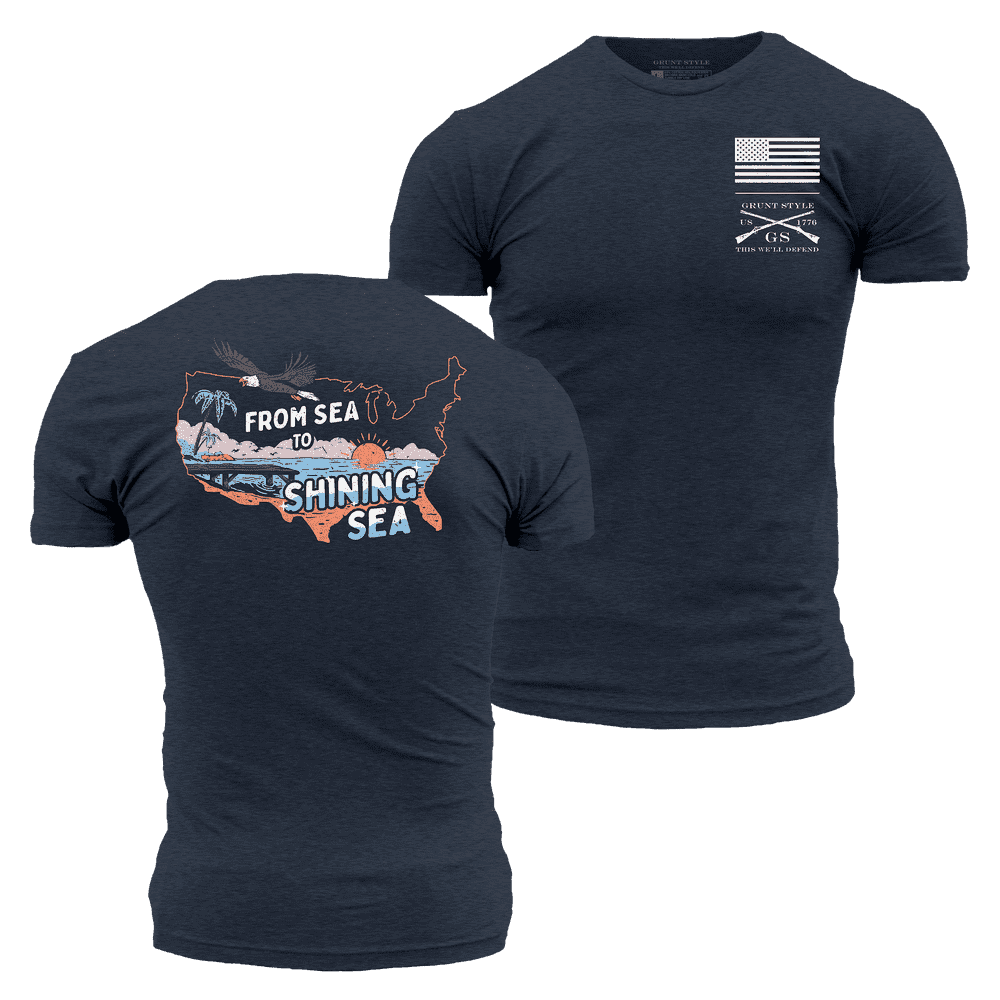 From Sea To Shining Sea T-Shirt - Midnight Navy