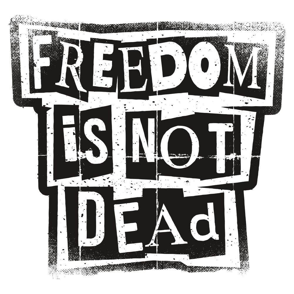 Freedom Is Not Dead T-Shirt - White