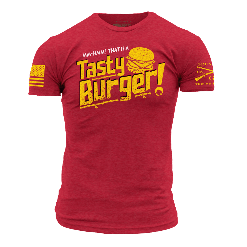 Tasty Burger T Shirt Red Grunt Style Llc 0307