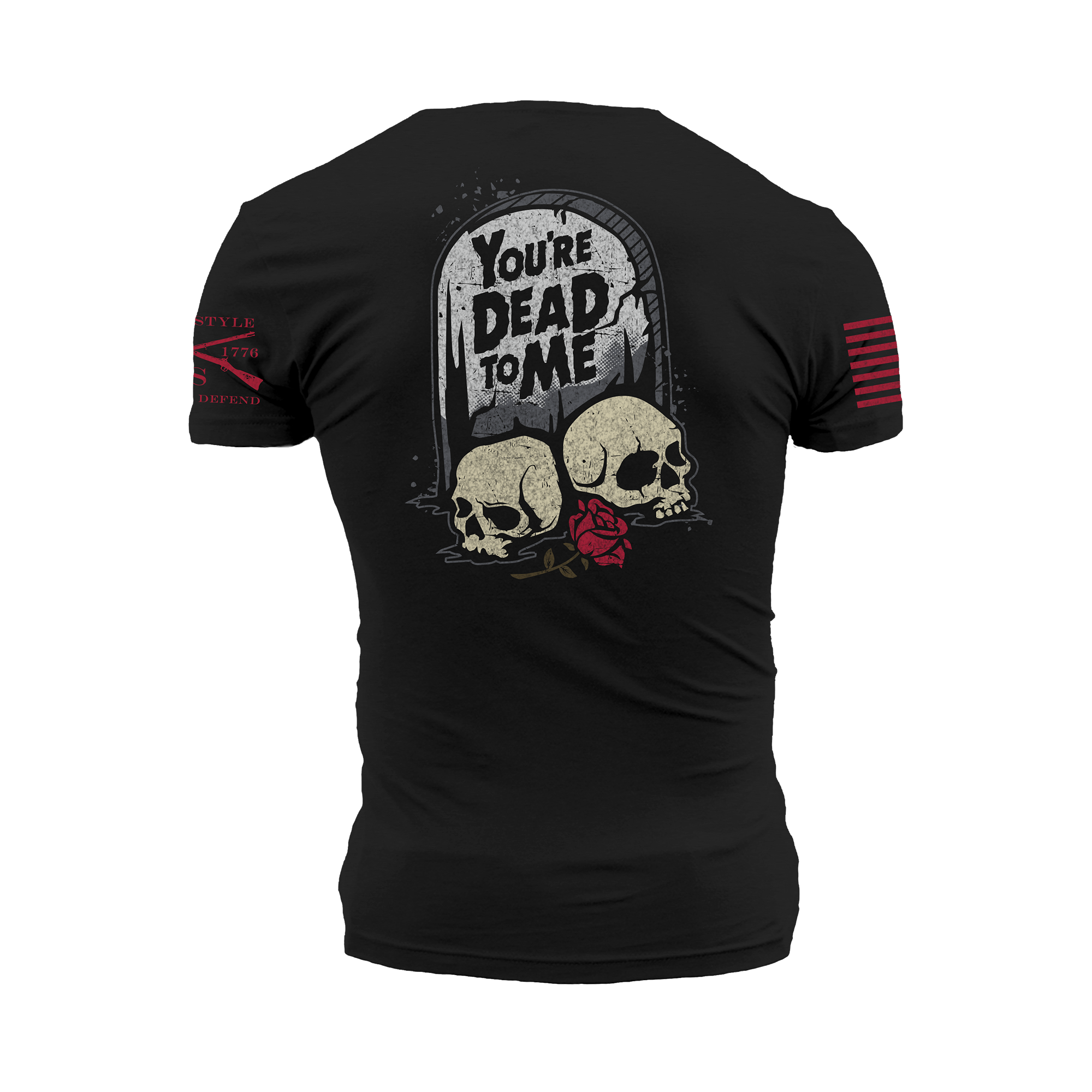 You're Dead To Me T-Shirt - Black mens halloween tee shirts
 Grunt Style