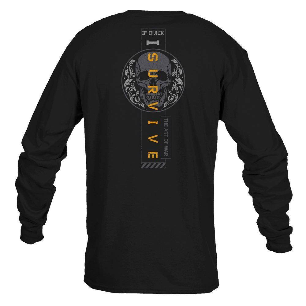 I Survive Long Sleeve Shirt Patriotic Work Out Clothing Grunt Style LLC